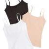 PACT Organic Cotton Shelf Bra Camisole 3-Pack -Skechers Store 61a6MFuTf2L. AC SR736920
