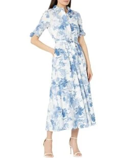 Calvin Klein Cotton Print Maxi Dress