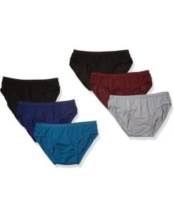 Hanes Men's Tagless Comfort Flex Fit Dyed Bikini, 6 Pack