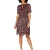 Adrianna Papell Crinkle Metallic Tie Front Midi Dress -Skechers Store 71CjZ9o2j0L. AC SR736920
