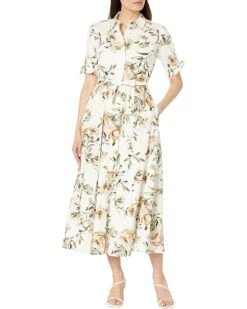 Calvin Klein Cotton Print Maxi Dress
