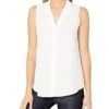 Calvin Klein Women's Sleeveless Blouse With Inverted Pleat (Standard And Plus) -Skechers Store 71wLOyDa0nL. AC SR736920