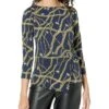 MICHAEL Michael Kors Chain Twist 3/4 Sleeve Top -Skechers Store 819O8ydNpML. AC SR736920