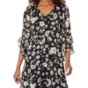 Calvin Klein Chiffon Print Bell Sleeve Dress -Skechers Store 81eF1Iyy8XL. AC SR736920