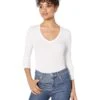 Splendid Valley 2x1 Rib Long Sleeve V-Neck -Skechers Store 81ljwlSinjL. AC SR736920
