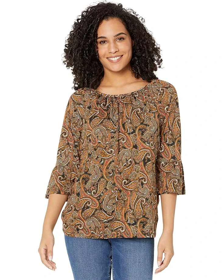 MICHAEL Michael Kors Paisley Flare Sleeve Top 3 MICHAEL Michael Kors Paisley Flare Sleeve Top
